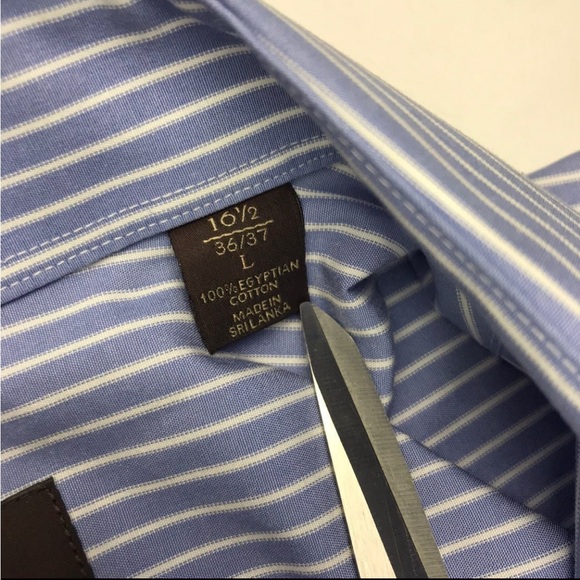 Tasso Elba Dress Shirt Long Sleeves Sz L pre owned good condition Cotton - Picture 5 of 12